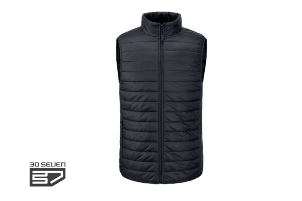 Verwarmde bodywarmer voor heren 30seven - zwart M