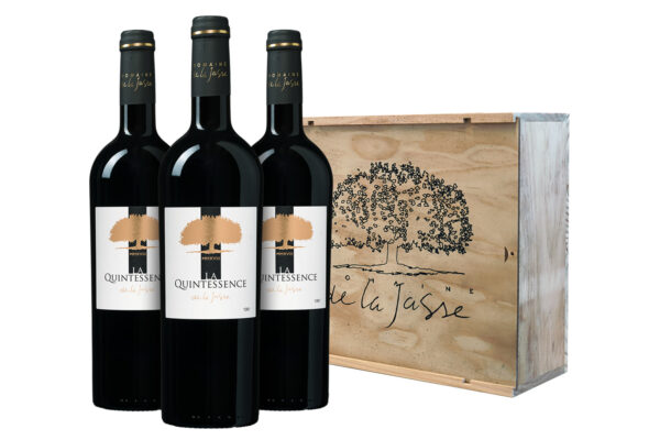 Domaine de la Jasse La Quintessence ? kist met 3 flessen