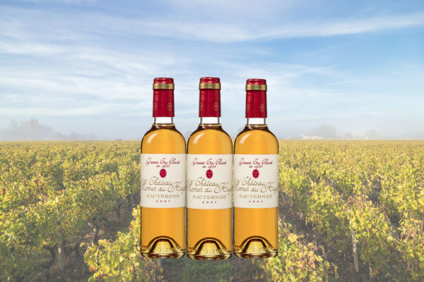 Château Romer de Hayot Sauternes - kist met 3 flessen van 37,5 cl