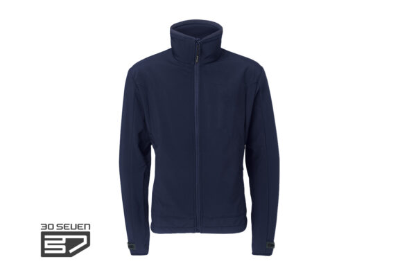 Verwarmde softshell herenjas 30seven - marineblauw S