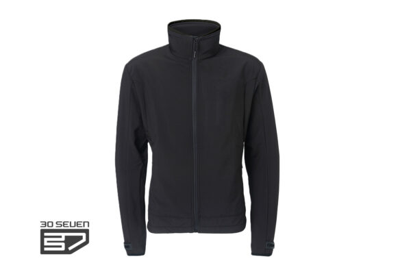 Verwarmde softshell herenjas 30seven - zwart XXL