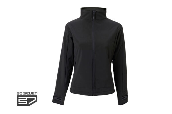 Verwarmde softshell damesjas 30seven - zwart XS
