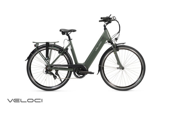 Elektrische fiets Veloci Vivid lage instap batterij 60 tot 120 km maat 48