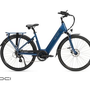 Elektrische fiets Veloci Vivid Plus lage instap batterij 60 tot 120 km maat 46