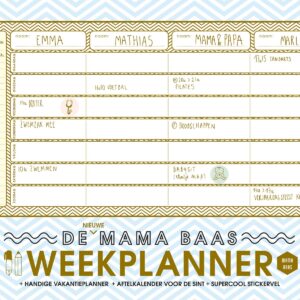 De nieuwe Mama Baas weekplanner